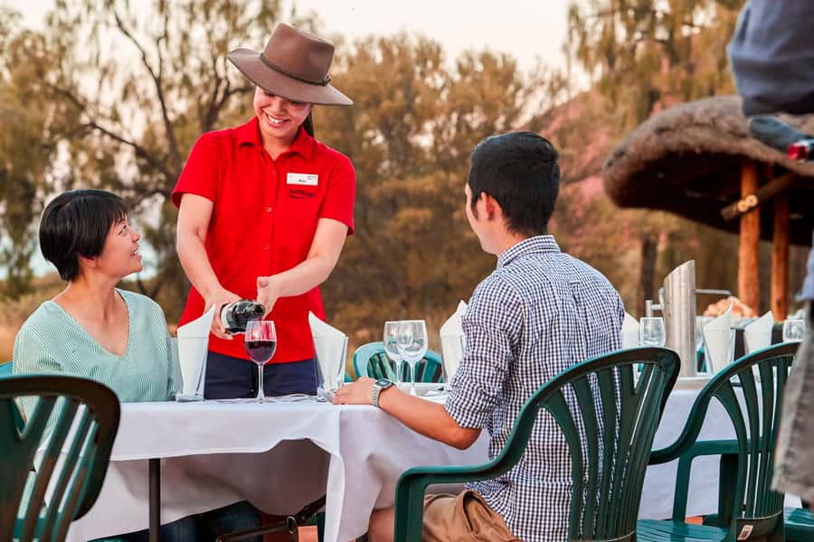 Uluru: Sunset, Sparkling Wine, Cheeseboard & Gourmet BBQ - The transfer to dinner: going far enough to actually see stars