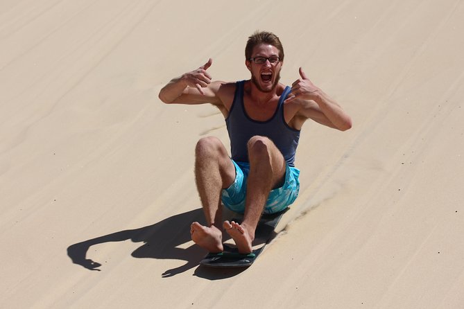Unlimited Sandboarding Adventure - Safety briefing and the no-standing rule