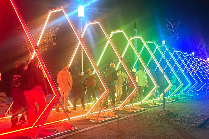 Vivid 90-Minute Sydney Harbour Intimate Catamaran Cruise with Canapes - Luna Park and the Second Bridge Pass: Fun Lights With Easy Photo Angles