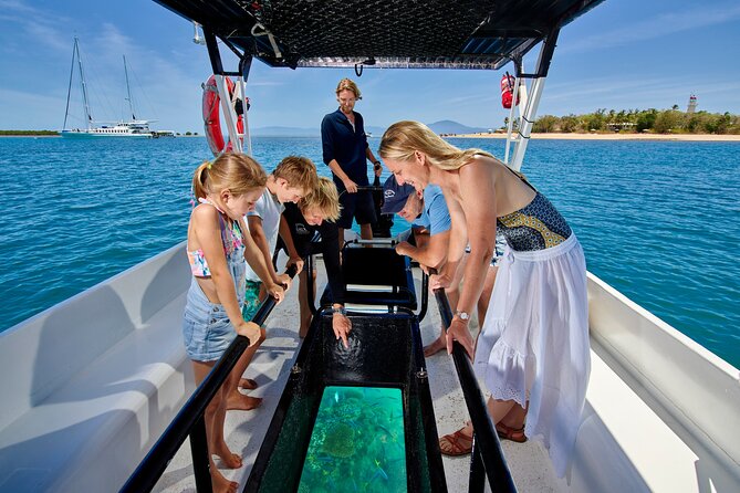 Wavedancer Low Isles Great Barrier Reef Sailing Cruise from Cairns - Glass-Bottom Boat Coral Viewing: A Useful Option If You Stay Dry