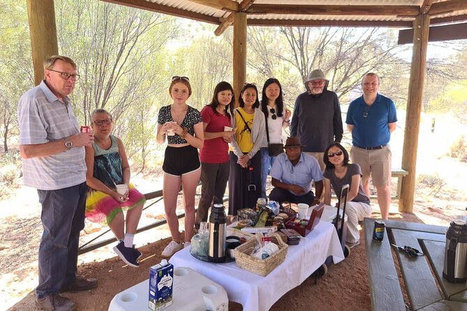 West and East MacDonnell Ranges Full Day Tour- Small Group - Getting Oriented: Anzac Hill and John Flynn’s Grave Reserve