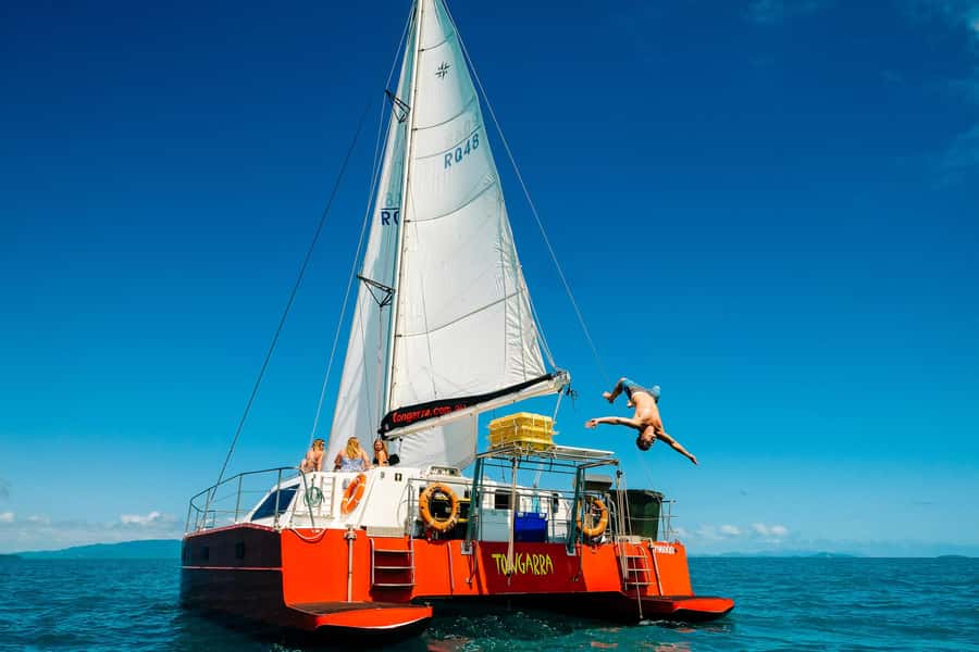 Whitsundays Sailing & Snorkelling Day Tour – All Inclusive - The banana boat ride: the quickest way to feel like a kid again