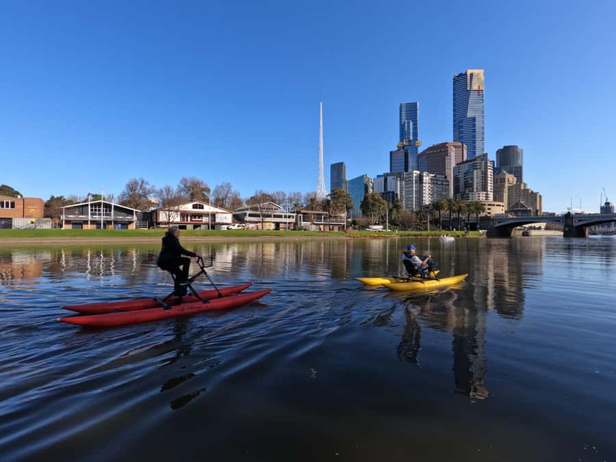 Yarra River, Melbourne Waterbike Tour - Southbank Promenades, Crown Casino, and the Aquarium Area